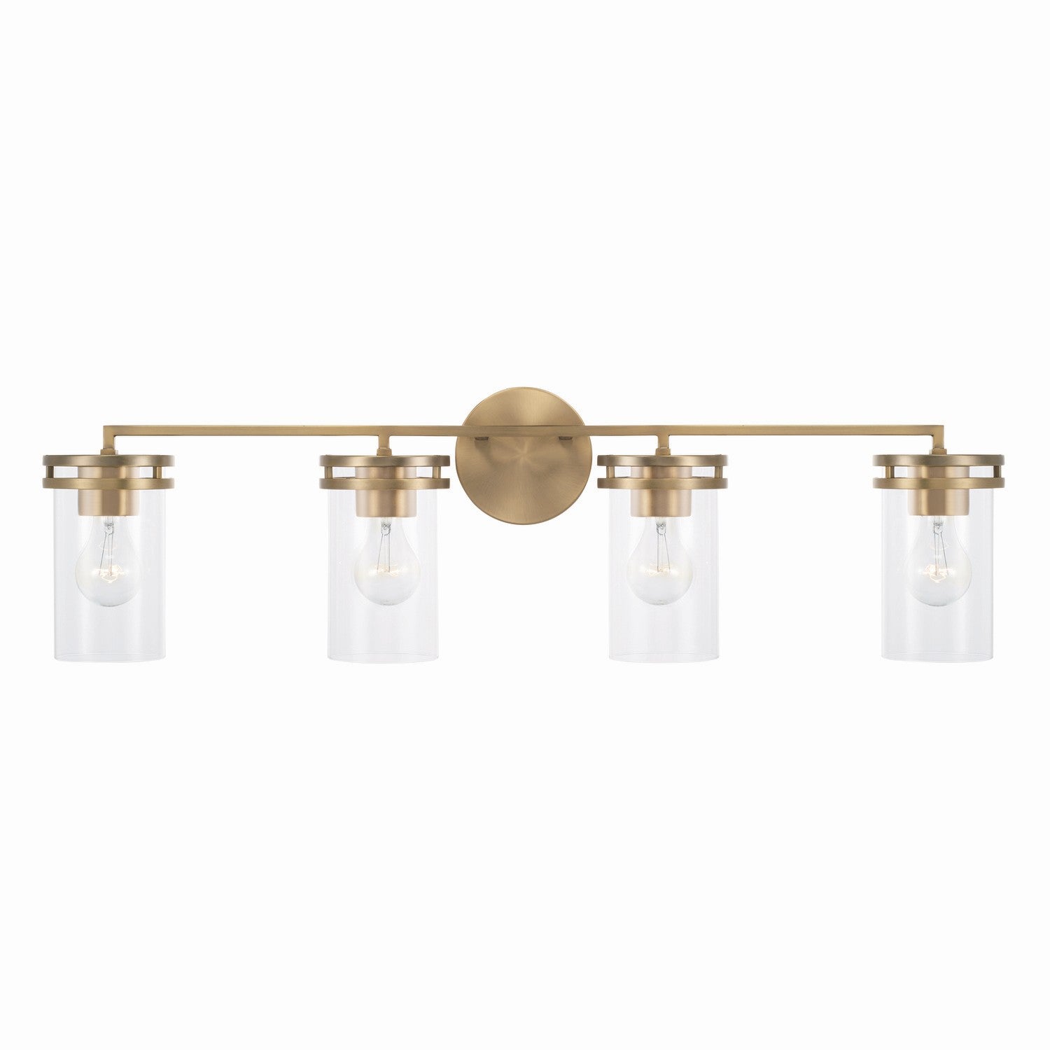 Capital Fuller 148741AD-539 Bath Vanity Light 34 in. wide - Aged Brass