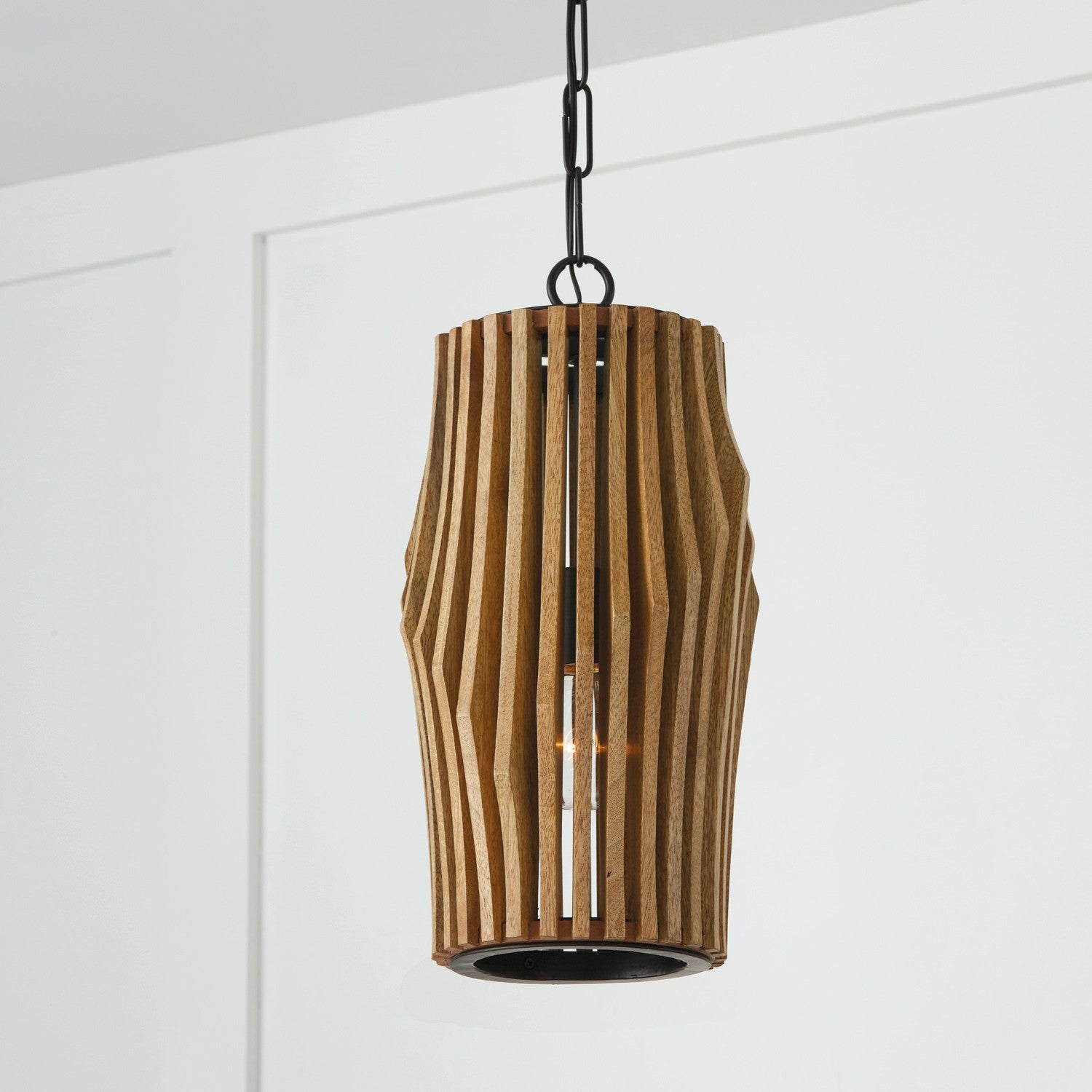 Capital Archer 344613WK Pendant Light - Light Wood and Matte Black