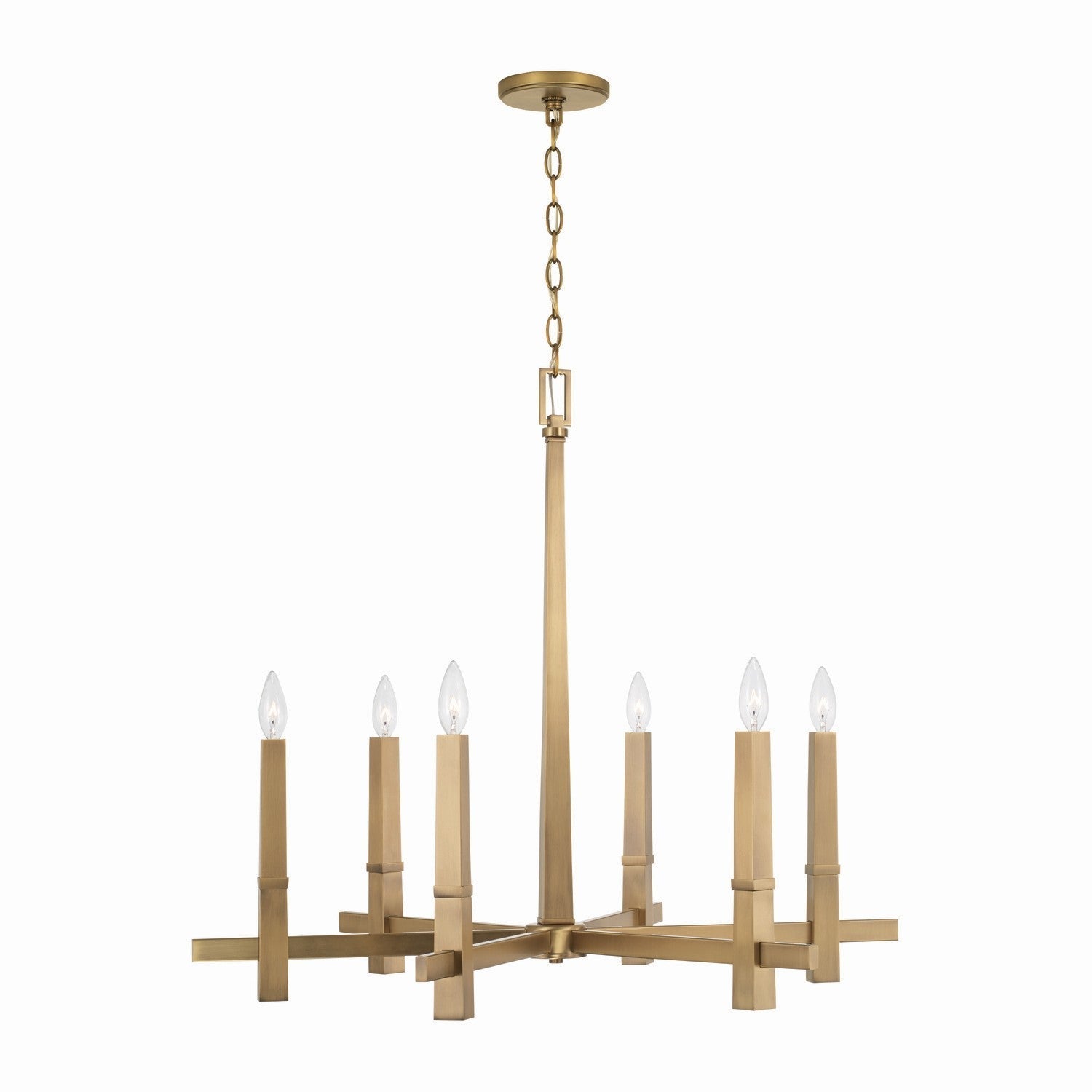 Capital Blake 449661AD Chandelier Light - Aged Brass