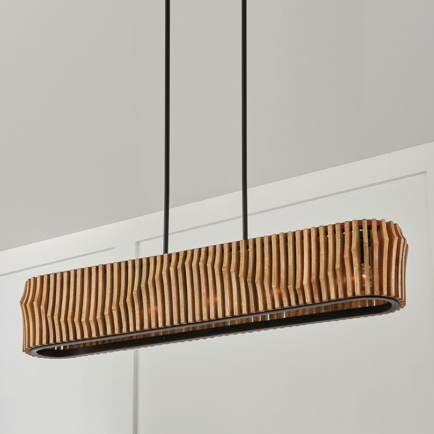 Capital Archer 844661WK Pendant Light - Light Wood and Matte Black