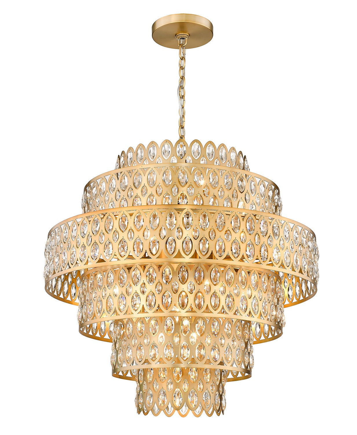 Z-Lite Dealey 822P32-HB Chandelier Light - Heirloom Brass