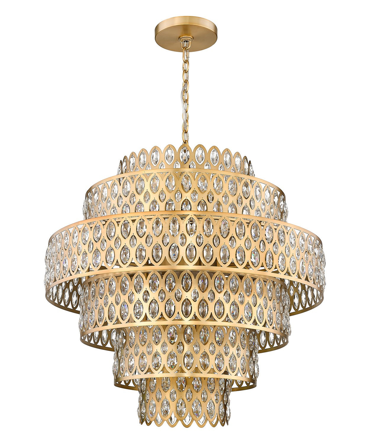 Z-Lite Dealey 822P32-HB Chandelier Light - Heirloom Brass