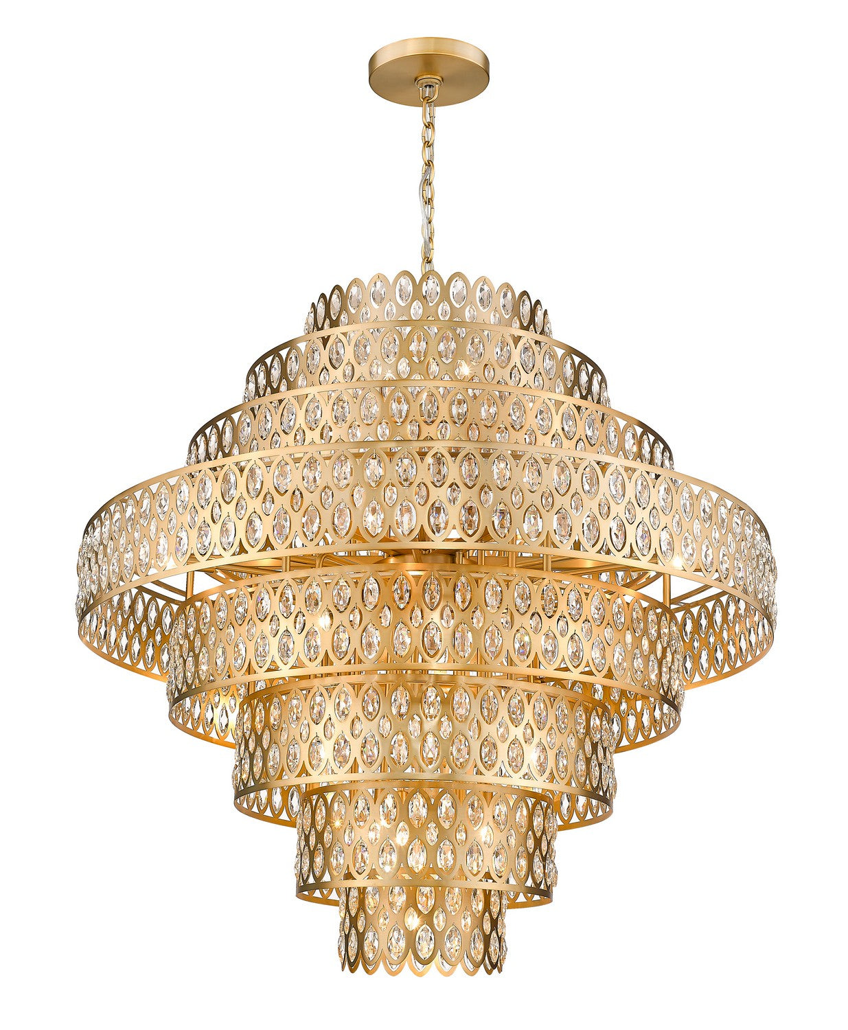 Z-Lite Dealey 822P45-HB Chandelier Light - Heirloom Brass