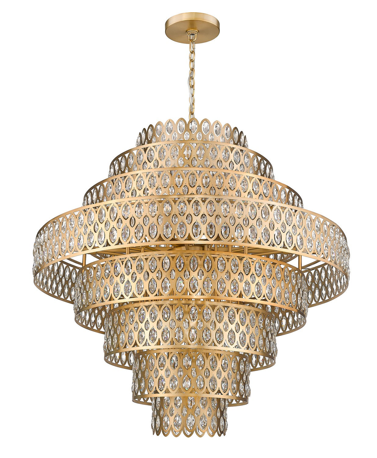 Z-Lite Dealey 822P45-HB Chandelier Light - Heirloom Brass