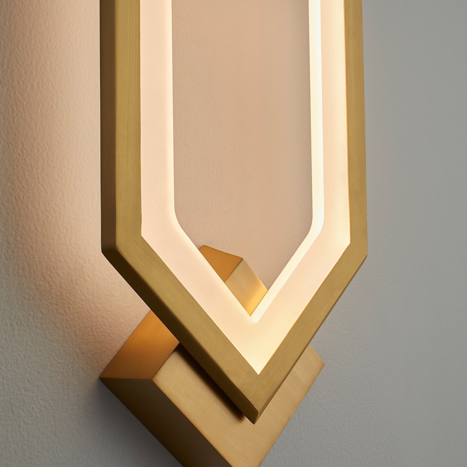 Oxygen by Quorum AEGIS 3-59-40 Sconce - Aged Brass